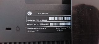 PC HP Pro 3420 Intel Pentium 8GB RAM