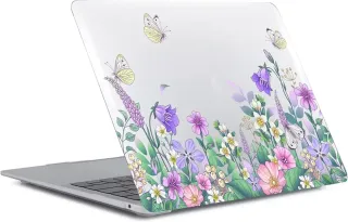Funda MacBook Pro 13 Flores y Mariposas