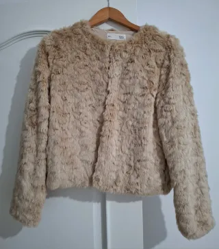 Abrigo beige talla L