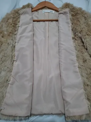 Abrigo beige talla L