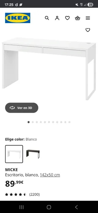 2 Scrivanie IKEA Micke Bianche