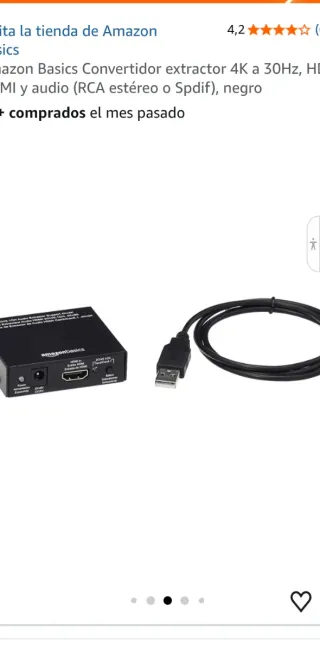 Estrazione audio HDMI Amazon Basics 4K