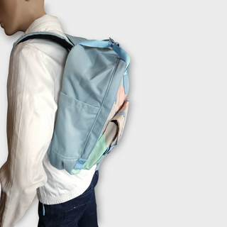 Mochila Polyester Unisex Azul Celeste