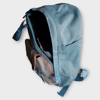 Mochila Polyester Unisex Azul Celeste