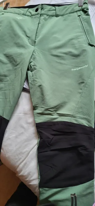 Pantalón Trangoworld Talla S Verde Negro Un uso