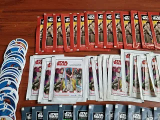 Cromos star wars + flitz marvel