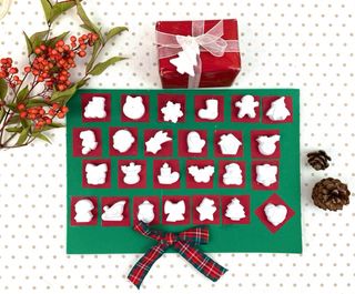 Vasetto country chic con gessi dell’avvento