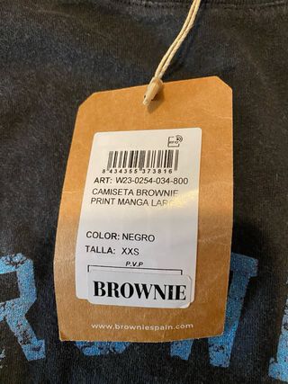 Camiseta Brownie manga larga negra