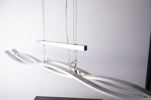 Lámpara LED Diseño Moderno Plata