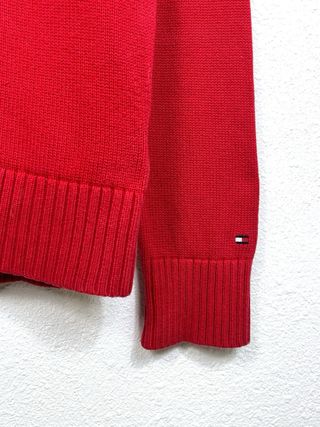 Jersey Tommy Hilfiger Logo Grande Oversize Rojo