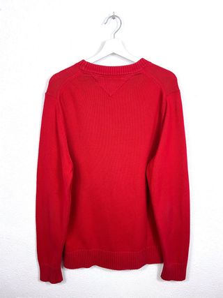 Jersey Tommy Hilfiger Logo Grande Oversize Rojo