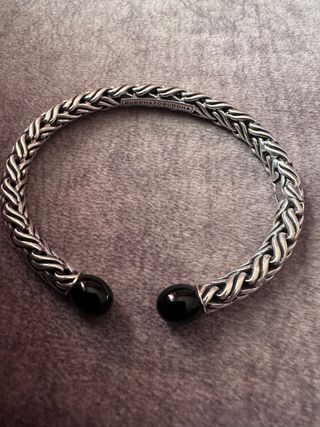 Pulsera Buddha to Buddha Plata y Onyx