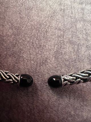 Pulsera Buddha to Buddha Plata y Onyx