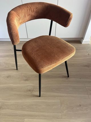 Pack 2 Sillas naranja tostado