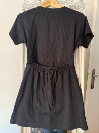 Vestido negro mango, talla 11/12 años.
