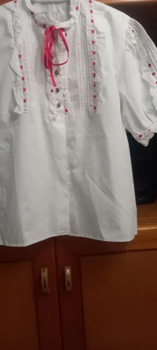 Blusa Traje Típico Bordada