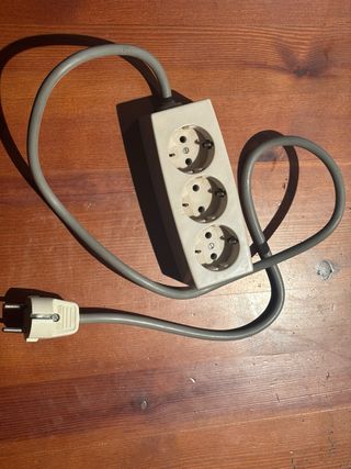 Regleta 3 enchufes con cable