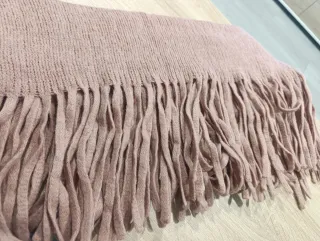 Bufanda circular rosa