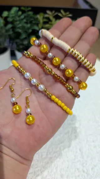 Pack Joyería Artesanal Golden Honey