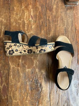 zapatos Stoney Mujer Cuña Flores