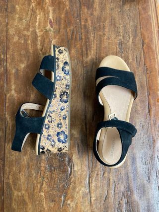 zapatos Stoney Mujer Cuña Flores