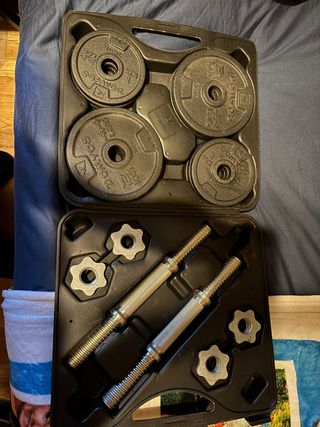 Kit di manubri regolabili con pesi