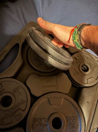 Kit di manubri regolabili con pesi