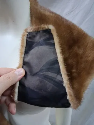 Collo stola scialle vera pelle v .sone