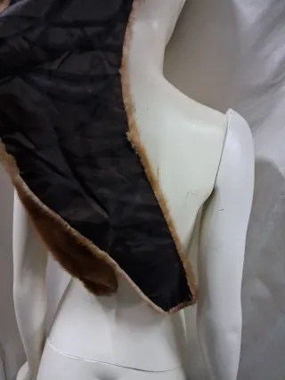 Collo stola scialle vera pelle v .sone