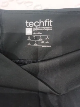 Mallas Pirata Adidas Mujer Negras