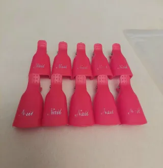 10 Clip per rimuovere gel/semipermanente