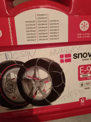 Cadenas para nieve Snovit E-9