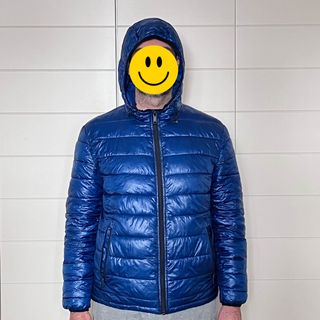 Plumífero Ligero Azul Zara Talla L