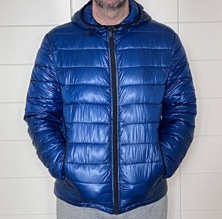 Plumífero Ligero Azul Zara Talla L