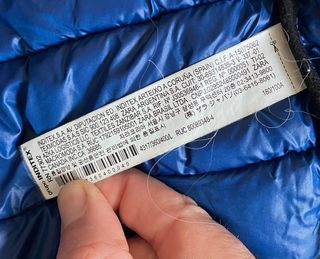 Plumífero Ligero Azul Zara Talla L