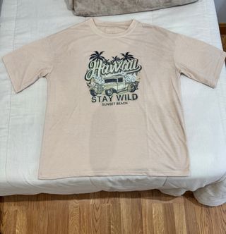 Camiseta Shein estampado Hawaii