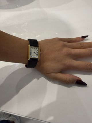 Reloj Cartier Tank Paris Oro Negro