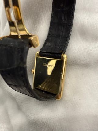 Reloj Cartier Tank Paris Oro Negro