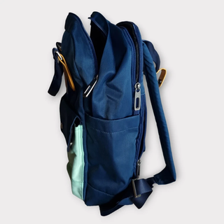 Mochila poliéster unisex azul