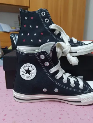 Converse ricamate nere mis 36.5