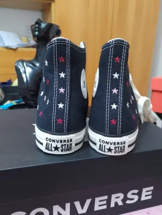 Converse ricamate nere mis 36.5