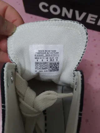 Converse ricamate nere mis 36.5