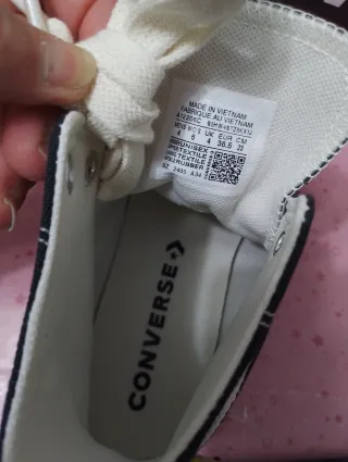 Converse ricamate nere mis 36.5