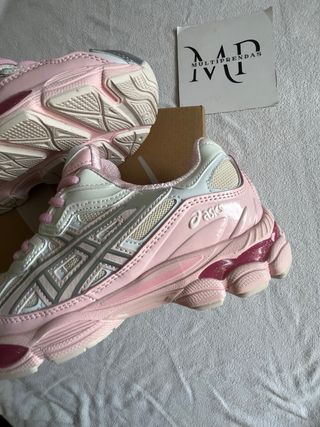 Asics Gel Kanayo 14 Rosa y Blanco