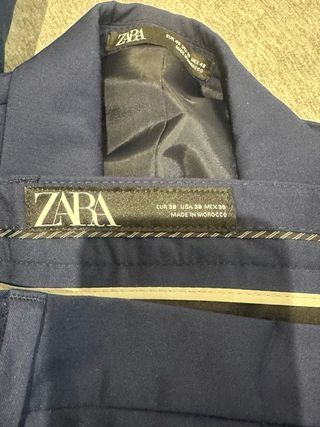Traje Zara Azul Marino