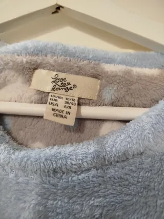 Pijama nubes azul y gris