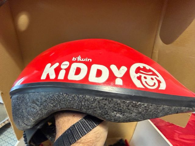 Casco bici infantile rosso KIDDY