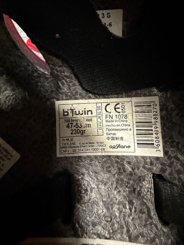 Casco bici infantile rosso KIDDY