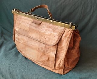 Maleta de viaje cuero vintage