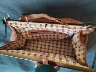 Maleta de viaje cuero vintage